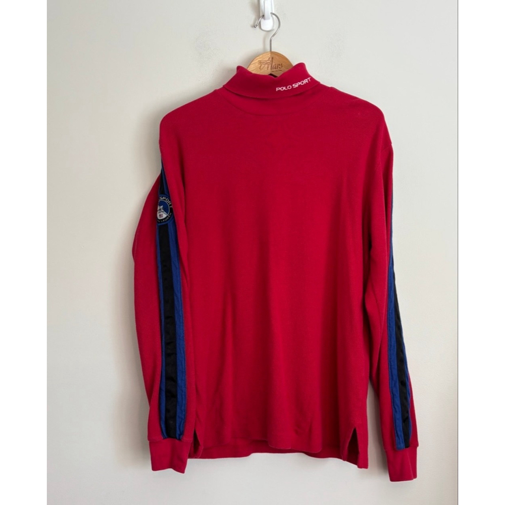 Vintage 90s Polo Ralph Lauren Sport Arctic Challenge Turtleneck Sweater Large